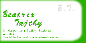 beatrix tajthy business card